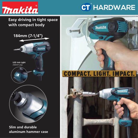 Makita TD0101F Impact Driver 1/4" 230W 100NM