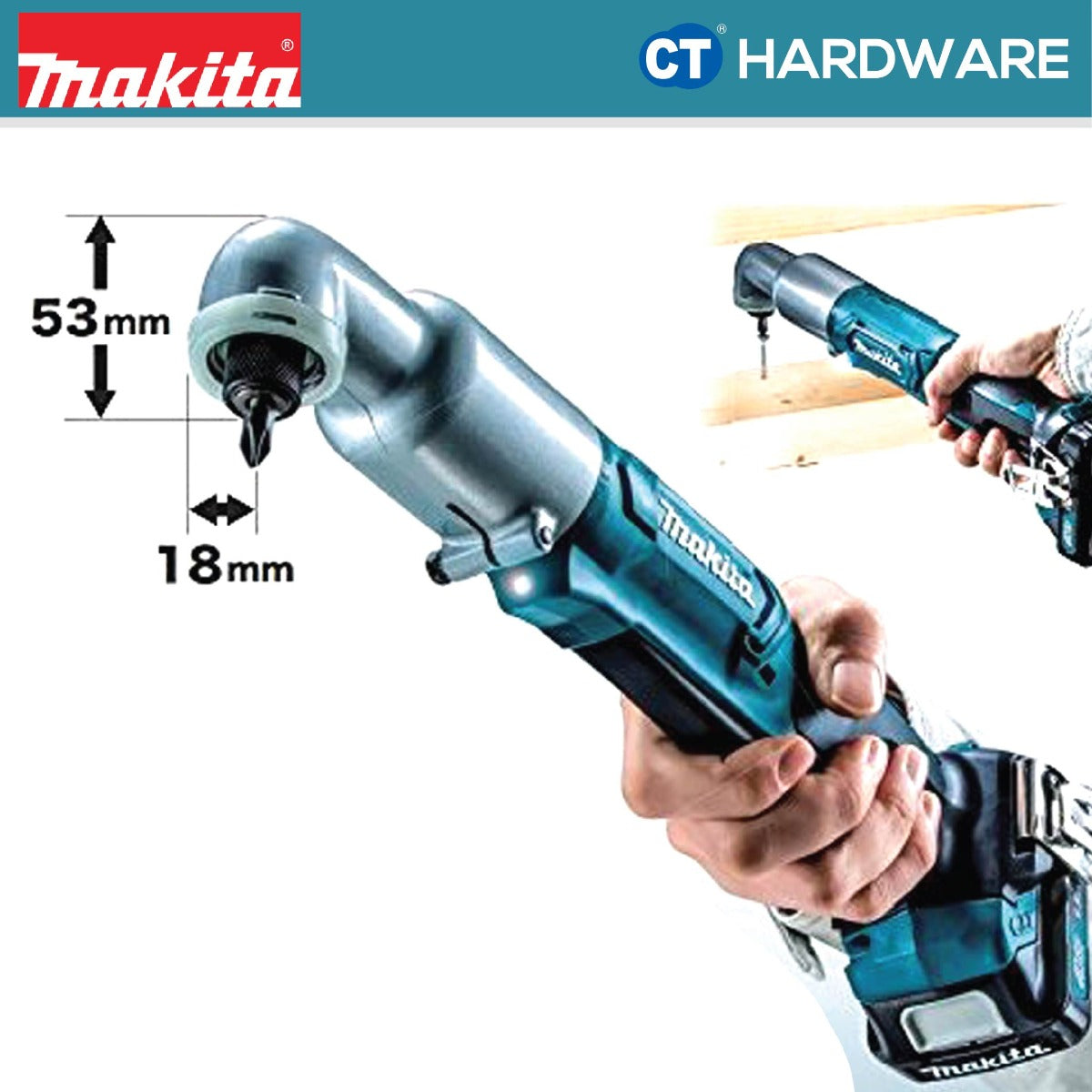 Makita TL064DWAE 12Vmax CXT Cordless Angle Impact Driver