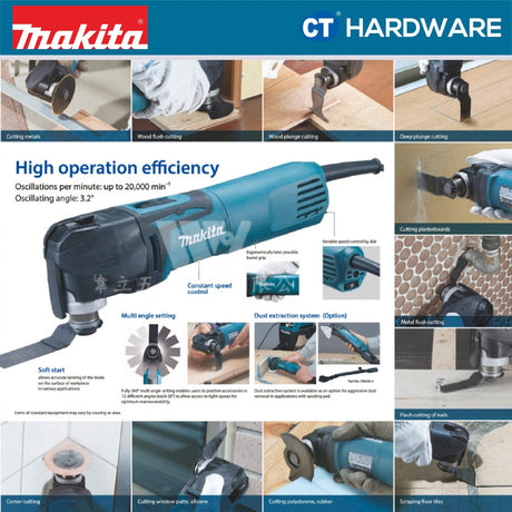 Makita TM3010CX6 Multi Tool 320W