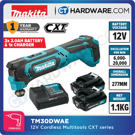 MAKITA TM30D | TM30DWAE | TM30DWAEX1 CORDLESS MULTI TOOL 12V