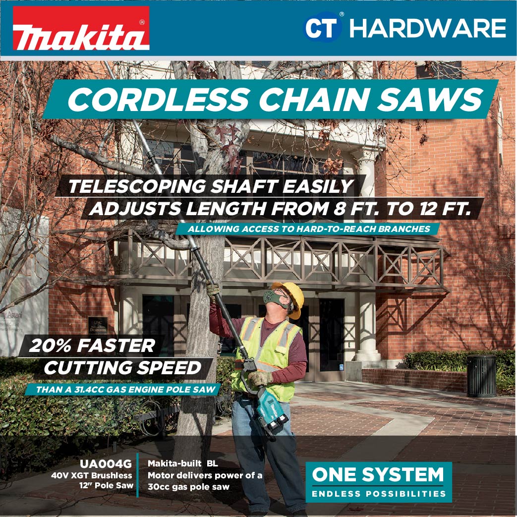 MAKITA UA004 GM102/ GZ01 CORDLESS TELESCOPIC POLE SAW 40V 12" 1500W 160ML