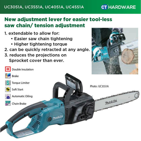 Makita UC4051A Chain Saw 16" 400mm 2000W
