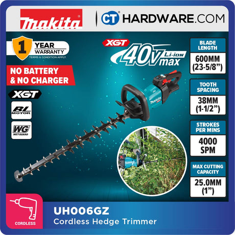 MAKITA UH006 GM201/ GZ CORDLESS HEDGE TRIMMER 40V 23-5/8" 4000SPM 480W