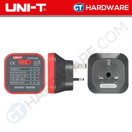 UNI-T UT07A-UK SOCKET TESTER 230V 50-60HZ 64G [ UT07AUK ]