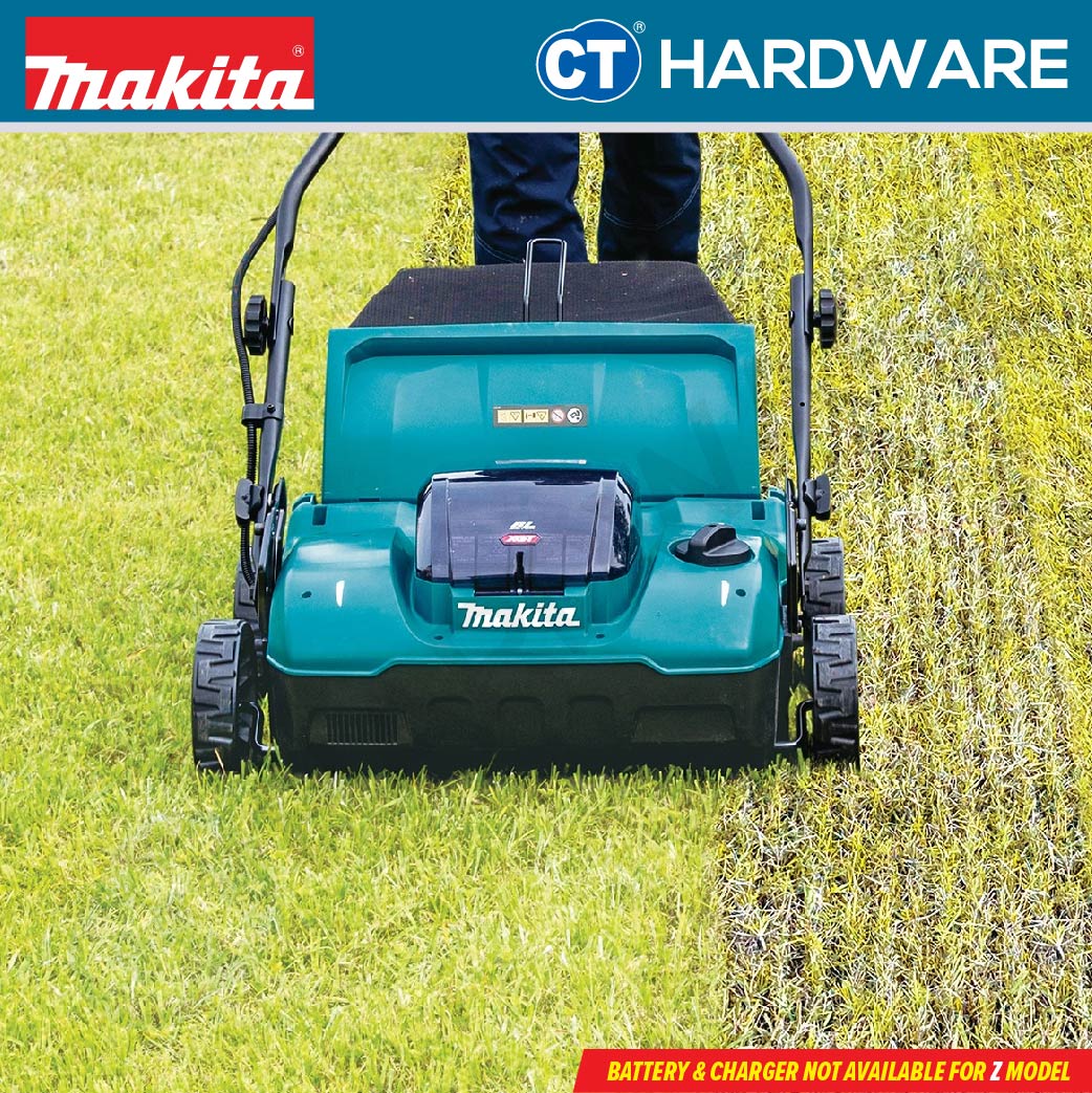 MAKITA UV001GZ CORDLESS SCARIFIER 40V | 15" | 1700W | 3200RPM | GRASS CATCHER 50L WITHOUT BATTERY & CHARGER