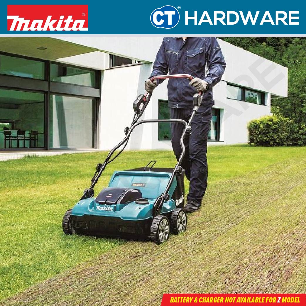 MAKITA UV001GZ CORDLESS SCARIFIER 40V | 15" | 1700W | 3200RPM | GRASS CATCHER 50L WITHOUT BATTERY & CHARGER