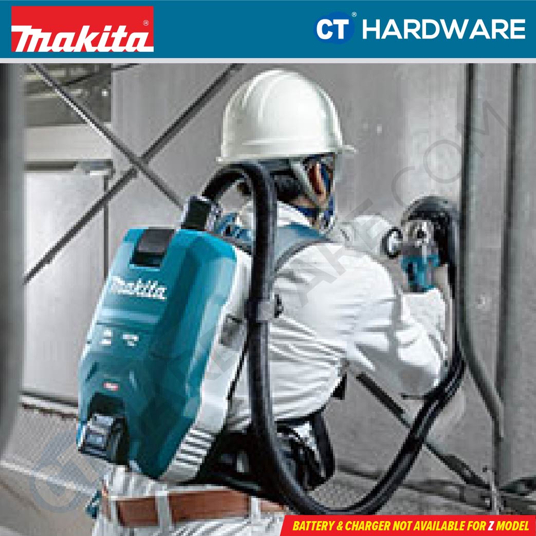 MAKITA VC009GZ CORDLESS BACKPACK VACUUM CLEANER 40VMax | 1.9m³/min | 18 kPa WITHOUT BATTERY AND CHARGER