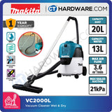 MAKITA VC2000L CORDED VACUUM CLEANER WET & DRY 21KPA DUST 20L WATER 13L