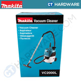 MAKITA VC2000L CORDED VACUUM CLEANER WET & DRY 21KPA DUST 20L WATER 13L