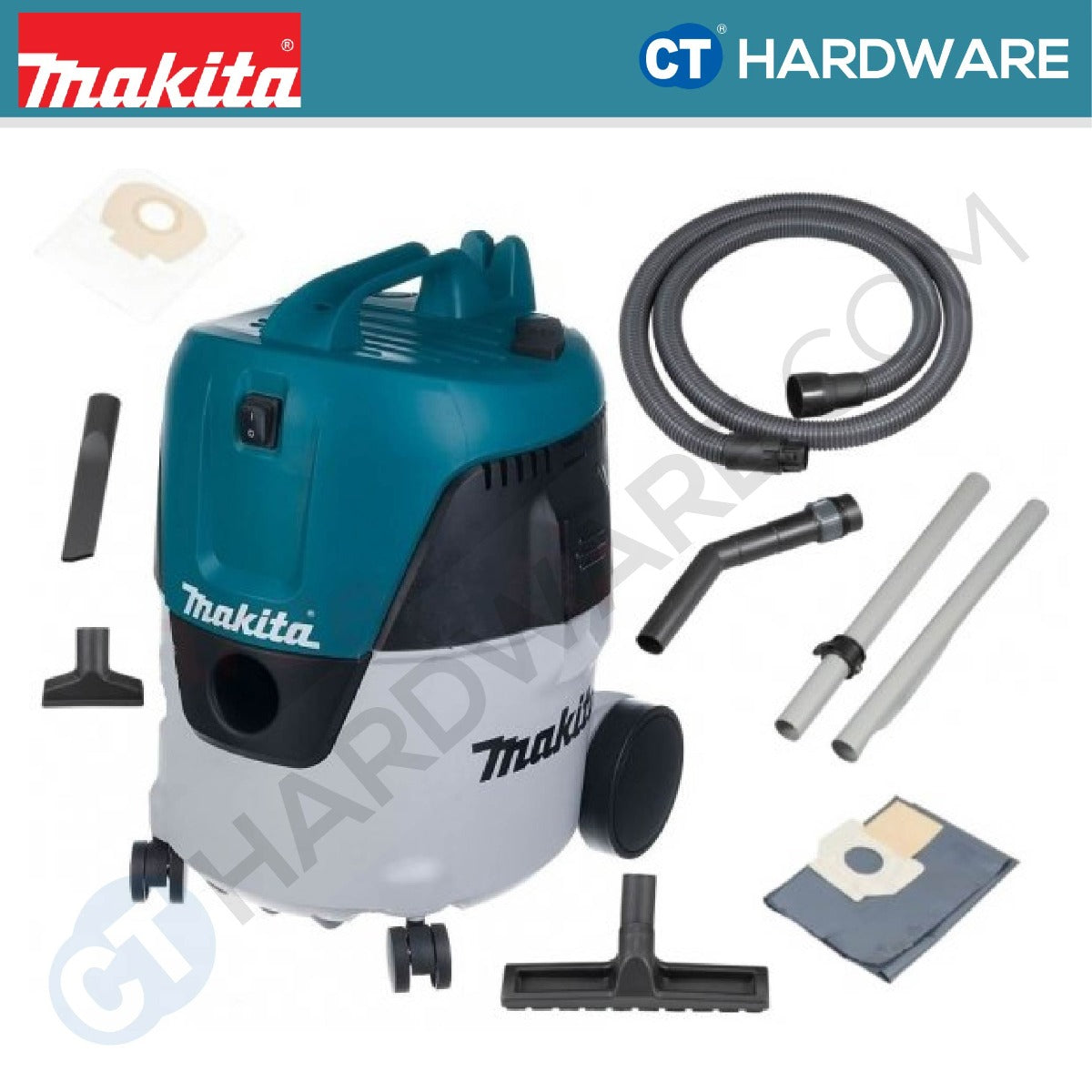 MAKITA VC2000L CORDED VACUUM CLEANER WET & DRY 21KPA DUST 20L WATER 13L