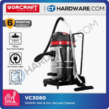 WORCRAFT VC3080 WET & DRY VACUUM CLEANER 3000W WITH BLOW & SUCTION ( 3 MOTORS )