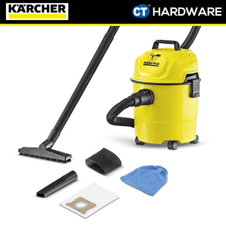 [COMBO-BUNDLE] Karcher WD1 CLASSIC Vacuum Cleaner + K2.050 High Pressure Washer [WD1CLASSIC + K2050]