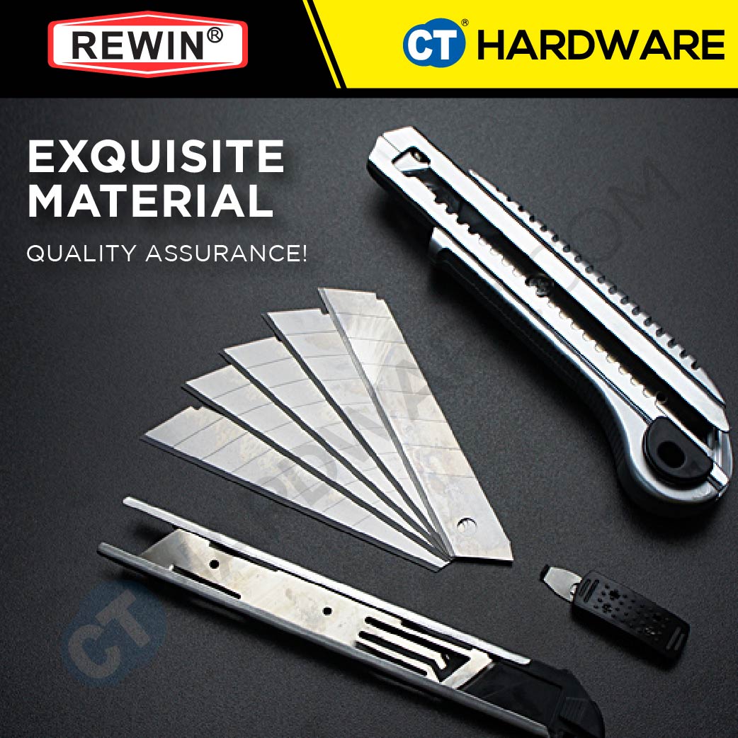 REWIN WD5015 UTILITY CUTTER / KNIFE RETRACTABLE RAZOR KNIFE