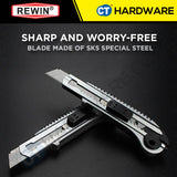 REWIN WD5015 UTILITY CUTTER / KNIFE RETRACTABLE RAZOR KNIFE