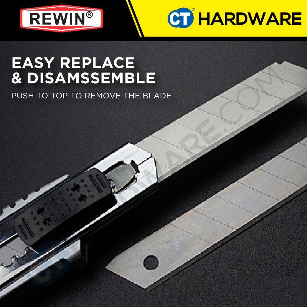 REWIN WD5015 UTILITY CUTTER / KNIFE RETRACTABLE RAZOR KNIFE