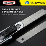 REWIN WD5015 UTILITY CUTTER / KNIFE RETRACTABLE RAZOR KNIFE