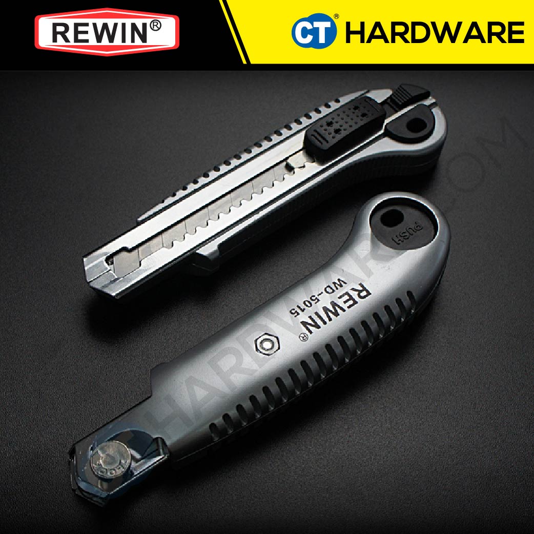 REWIN WD5015 UTILITY CUTTER / KNIFE RETRACTABLE RAZOR KNIFE