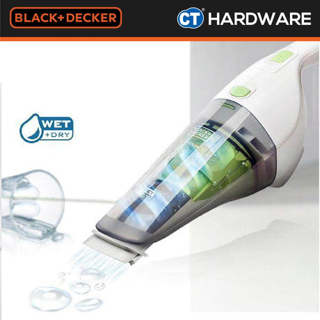 BLACK+DECKER  WD7201 CORDLESS 7.2V WET & DRY HAND VACUUM