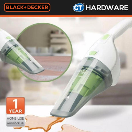 BLACK+DECKER  WD7201 CORDLESS 7.2V WET & DRY HAND VACUUM