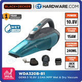 BLACK+DECKER WDA320B LITHIUM-ION WET & DRY VACUUM CLEANER 10.8V 0.90KG