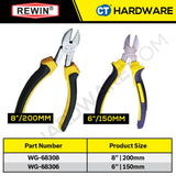 Rewin 6" Diagonal Cutting Pliers WG68306