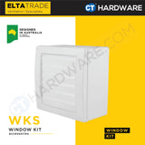 ELTA TRADE WKS (4", 5", 6") WINDOW KIT WITH BACKDRAFT SHUTTER [ONLY SUITABLE WITH QIK SERIES]