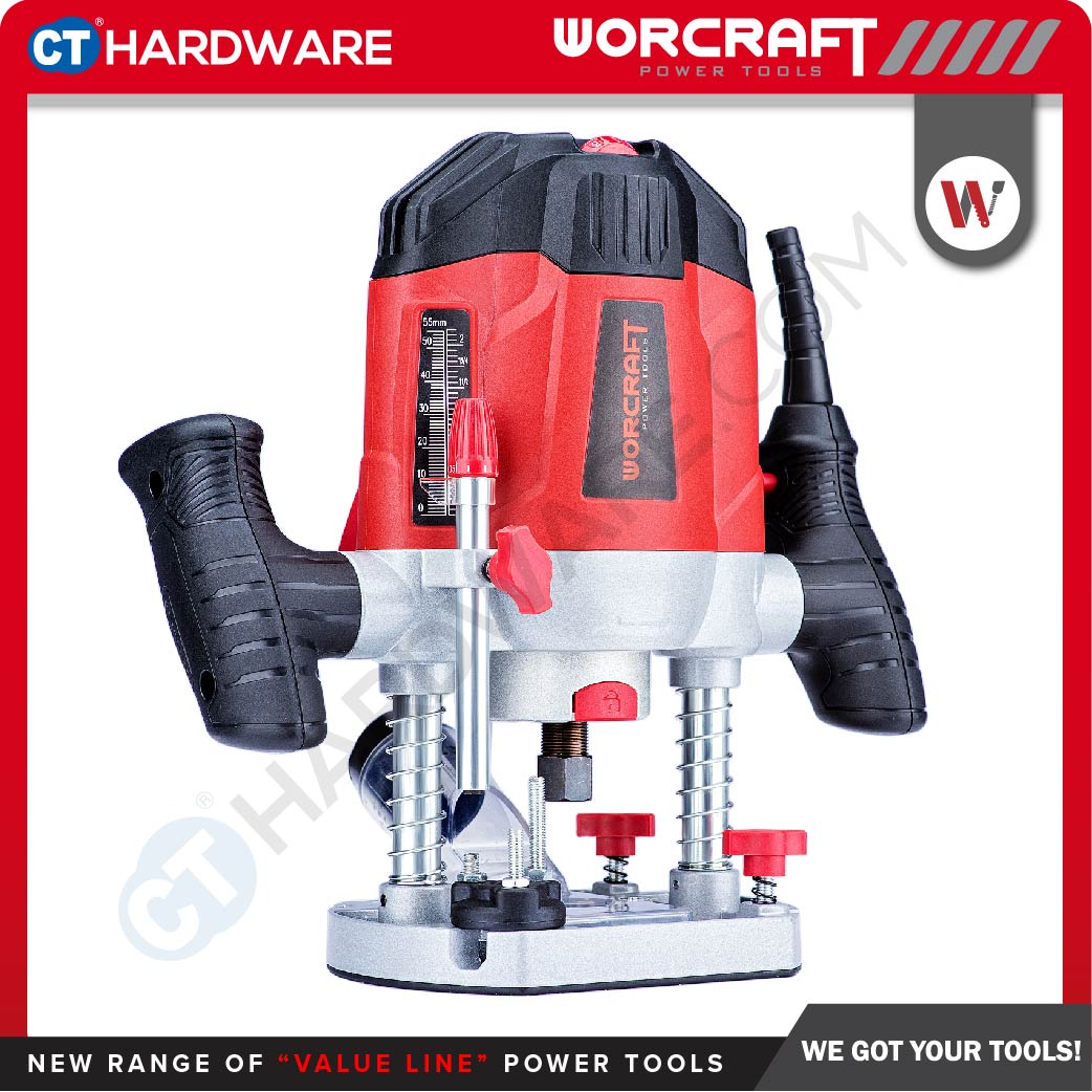 WORCRAFT ER12-6/8 CORDED ROUTER 1200W | 11000-30000/MIN | COLLET 6/8MM  (ER1268)