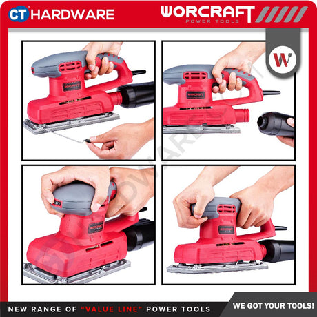 WORCRAFT FS300W CORDED FINISHING SANDER 300W