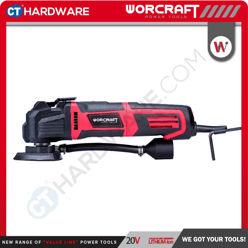 WORCRAFT MF-300A MULTI TOOL 300W 11000-21000RPM WITH POWER SPEED & VACUUM FUNCTION (MF300A)