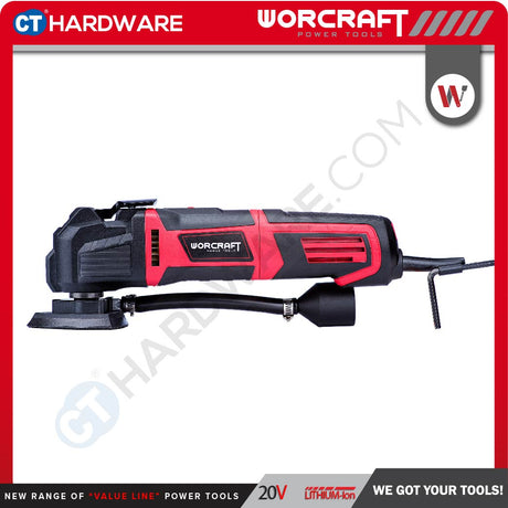WORCRAFT MF-300A MULTI TOOL 300W 11000-21000RPM WITH POWER SPEED & VACUUM FUNCTION (MF300A)
