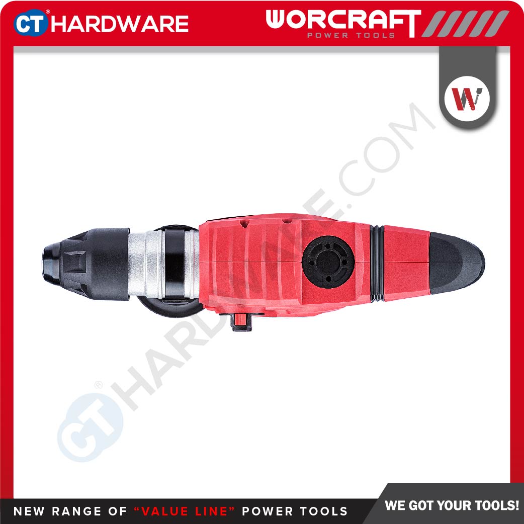 WORCRAFT RH18-38X CORDED ROTARY HAMMER 3-MODE | 1800W | 800RPM | SDS PLUS COME WITH ACCESSORIES ( RH1838X )