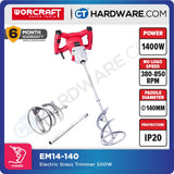 WORCRAFT EM14-140  ELECTRIC POWER MIXER 1400W 300-650RPM 140MM (EM14140)