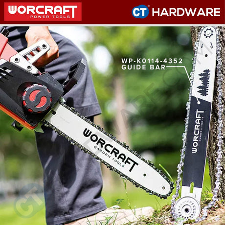 WORCRAFT WP-K0114-4352H ORIGINAL GUIDE BAR 14" SUITABLE FOR CGC-S40LI CHAIN SAW [ WPK01144352H ]