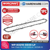 WORCRAFT WP-K0210-5040-LP ORIGINAL SAW CHAIN 10" SUITABLE FOR CGCS20LIASOLO | GCS2610 CHAIN SAW [ WPK02105040LP ]