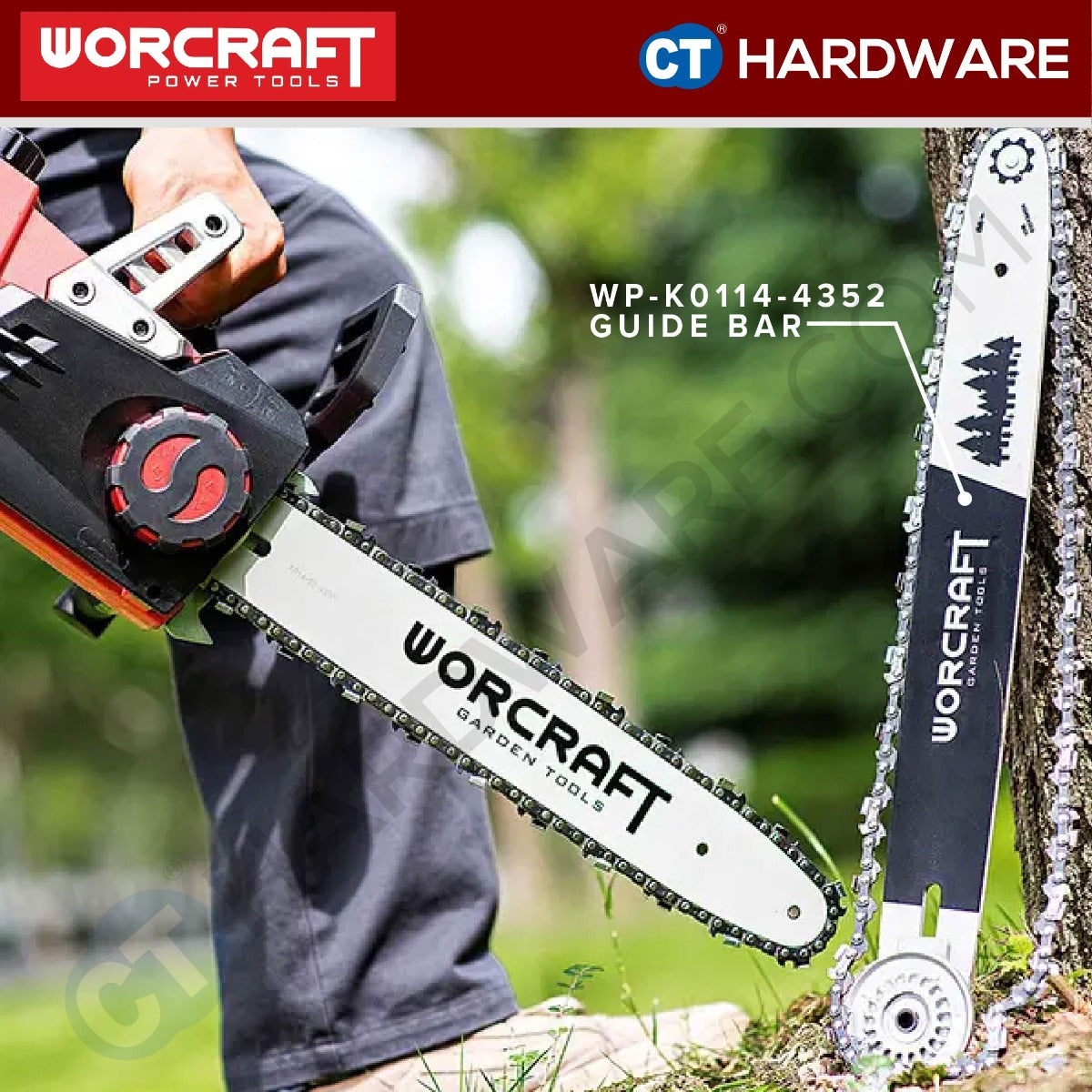 WORCRAFT WP-K0214-4352H-LP ORIGINAL SAW CHAIN 14" SUITABLE FOR CGC-S40Li CHAIN SAW [ WPK02144352HLP ]