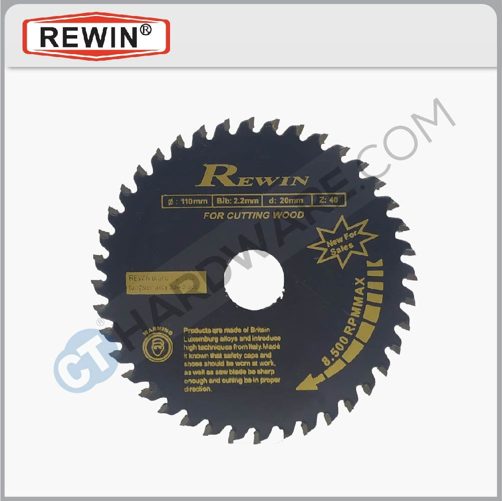 REWIN WP0404 CIRCULAR SAW BLADE 4" X 40T ( FOR WOOD )