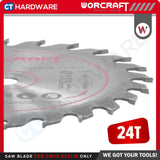 WORCRAFT Original Accessories TCT Saw Blade 115 X 9.5 X 1.0 X ( 24T / 36T ) For CMCSS20LiB Circular Saw [ WPI19115MCS ]