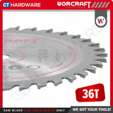 WORCRAFT Original Accessories TCT Saw Blade 115 X 9.5 X 1.0 X ( 24T / 36T ) For CMCSS20LiB Circular Saw [ WPI19115MCS ]