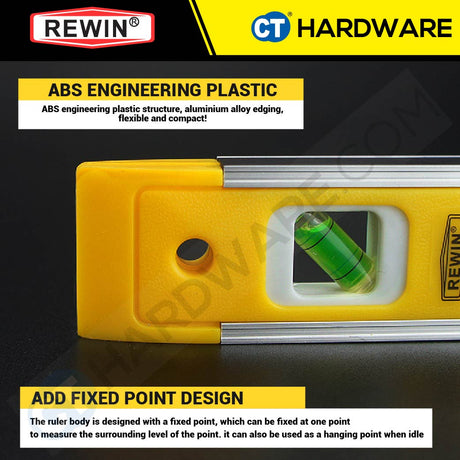 REWIN WSP-93B MAGNETIC MINI LEVEL SIZE 9" (230MM) - 1PC [ WSP93B ]