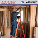 EVERLAS YFGDS FIBREGLASS DOUBLE SIDED LADDER FOR CONVINIENT ACCESS STEP: 6-12 HEIGHT: 1381MM - 2815MM
