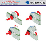 EVERLAS MPRH MULTI PURPOSE LADDER BRITISH CERTIFIED EN:131 FOR MULTIPLE APPLICATION STEP: 8-16 MAX HEIGHT: 2569MM - 4849MM