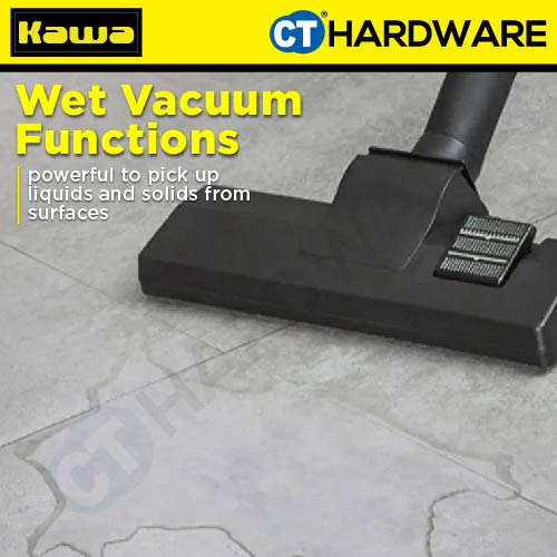 Kawa ZD220920L Wet & Dry Vacuum Cleaner with Blower Function 1200W | 20L | 80dBA | 17KPA | HEPA FILTER