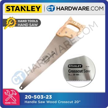 STANLEY 20-503-23 HANDLE SAW WOOD CROSSCUT 20" X7T/8PT