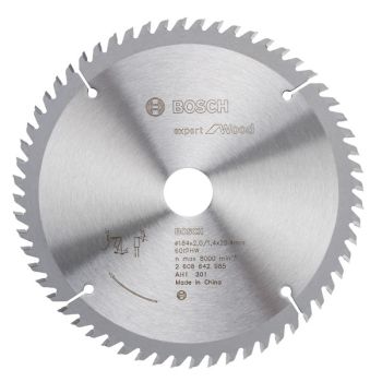 BOSCH 2608643045 TCT Saw Blade 160mm (6-1/8") x 20T 20mm Bore Expert For Wood