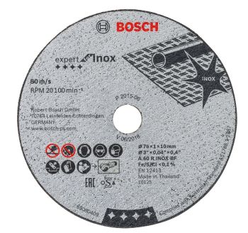 Bosch 2608601520 76mm Expert for Inox Cutting Disc x5pcs