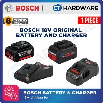 BOSCH ORIGINAL 18V LITHIUM-ION BATTERY PACKS AND CHARGERS [ ProCore ] - 1PC