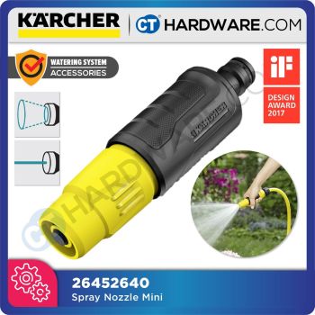 KARCHER 26452640 SPRAY NOZZLE CAN ADJUST FROM FULL JET TO MIST SUITABLE FOR SIMPLE WATERING TASKS