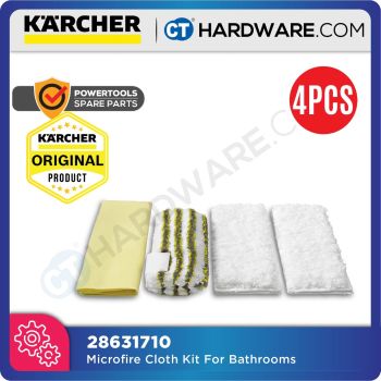 Karcher 28631710 Microfiber Cloth Kit For Bathrooms