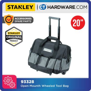 STANLEY 93328 OPEN MOUTH WHEELED TOOL BAG 20"