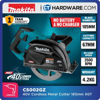 MAKITA CS002GZ CORDLESS METAL CUTTER 40V | 185MM (7-1/4") | 3500RPM WITHOUT BATTERY & CHARGER